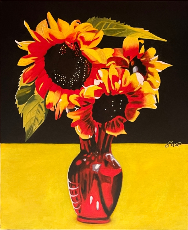 Sun Flowers by artist Bob Shepherd